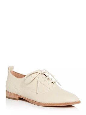 Frye Women's Cream Leather Lace-Up Oxford